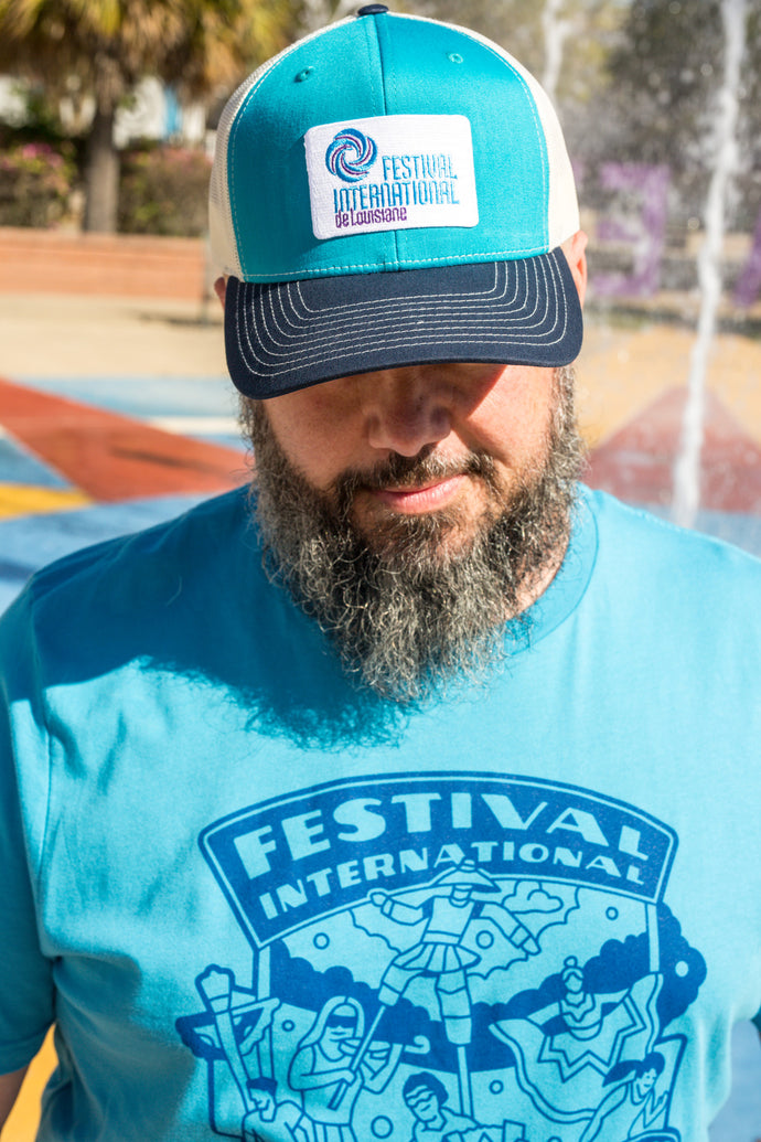 Teal Trucker Hat