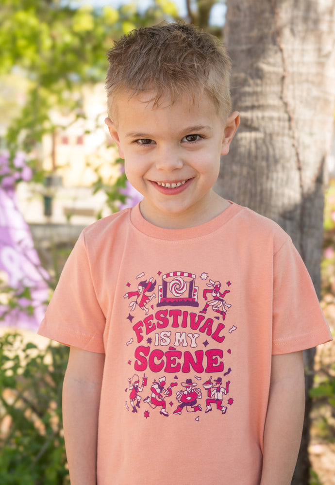 20 - Toddler Peach Scène Shirt 2025