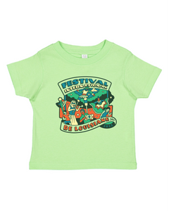 21 - Toddler Lime Green Pin Shirt 2025